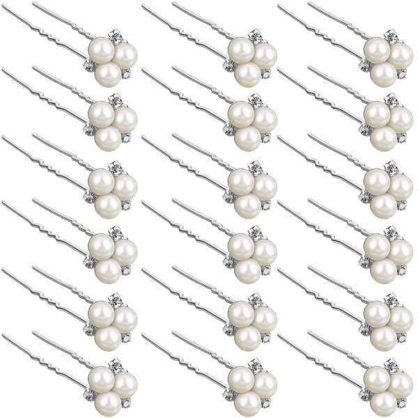 18 Pcs Pearl Hairpins Bridal Hair Accessories Pearl Bobby Hairpin