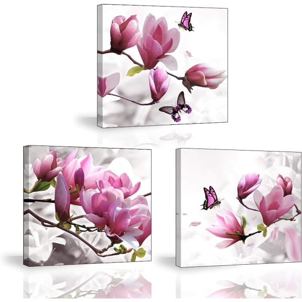 Lærredstrykmaleri, Elegant Orchid Flowers Picture, Modern Pic