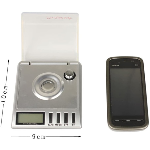 Smart Weigh Högprecisions Digital Milligram Smyckesvåg, 20 x