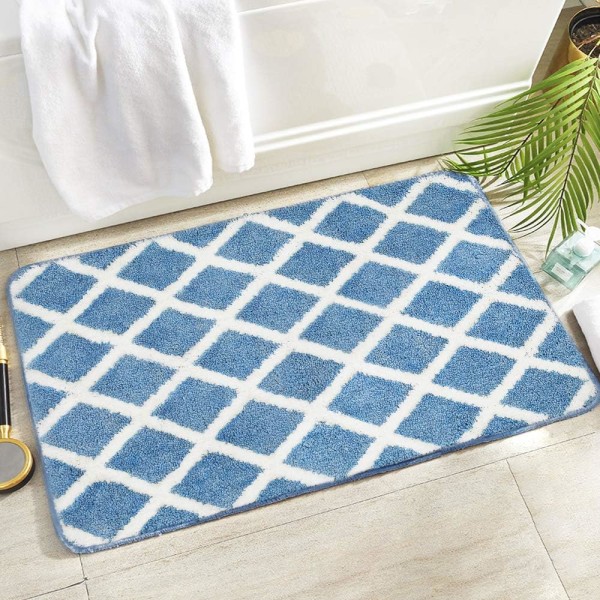Ekstra blød mikrofiber bademåtte skridsikker og vandabsorberende M