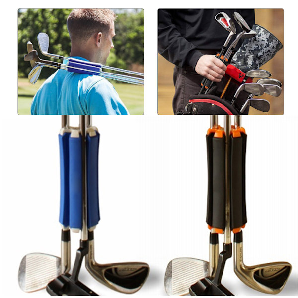 1 packSvart förvaringsfäste för golfklubbor, bakre förvaringsfäste, golf