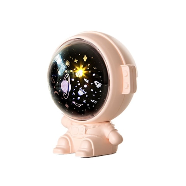 110x93x121mm Astronaut Stjärnhimmel Projektor (Rosa Färg), 360° Rotat