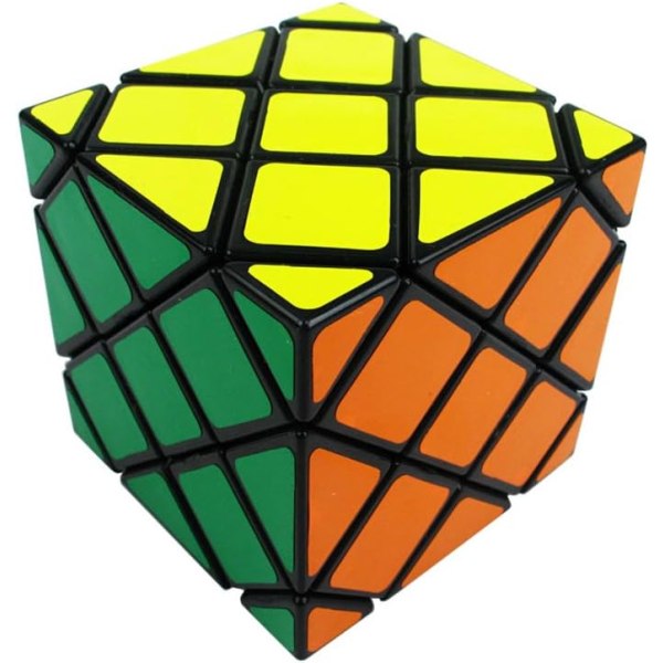 Rubikin kuutio 12-akselinen epäsäännöllinen Rubikin kuutio musta (kukka Rubikin