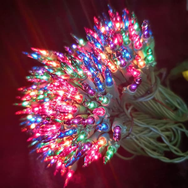 Utomhus LED-ljusslinga med bubbelplugg, vattentät för jul