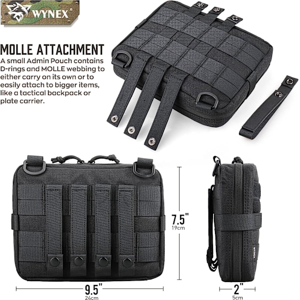 Taktisk Admin Molle-väska, Medicinsk väska EDC EMT Utility Bag Shell