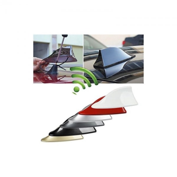 Universell bilantenne i hai-finne-design (svart)