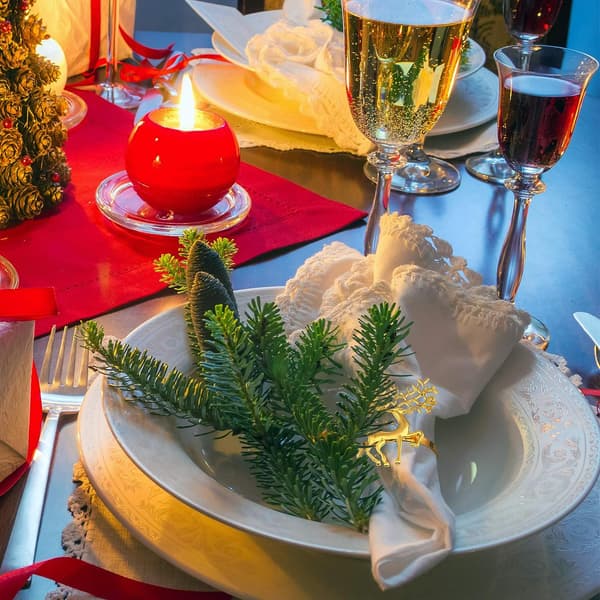 Jule Servietringe Hjorte Servietringe til Julemiddag Par