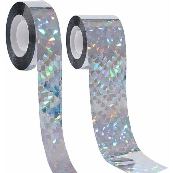 Duvskrämsla Tejp 2-pack - 80m - Ljusreflekterande Reflektion