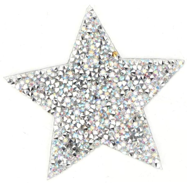 8 cm 10 st Iron-on Patch Stickers Sparkling Strass Brodera
