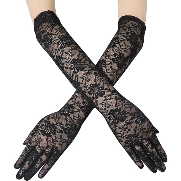 Black Lace Bridal Gloves for Women Short Gloves for Women Opera G