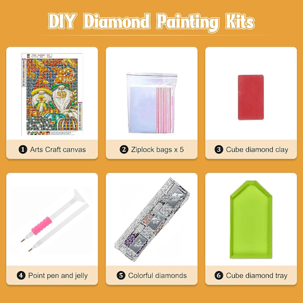 5D Diamantmålningssatser för vuxna Jul, DIY Diamantkonst Ki