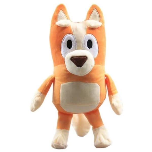 2 kpl pehmolelu 28 cm pehmoinen koira sininen oranssi