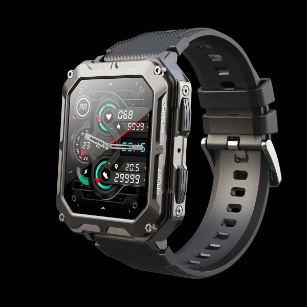 Svart, ny C20pro Bluetooth call smart watch, utomhus tresäker