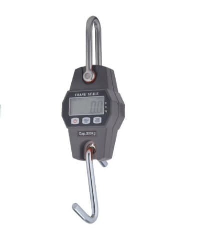 1 stk. Sort Elektronisk Vægtskala 300kg Hængende Krogvægt Dynamometer L