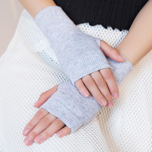 2 par fingerløse handsker Viskose fiber håndledsbeskyttere Varme handsker