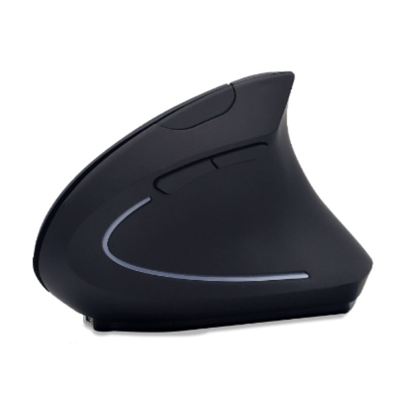 Sort, sort Bluetooth ergonomisk mus, 6400 DPI lodret mus, 6
