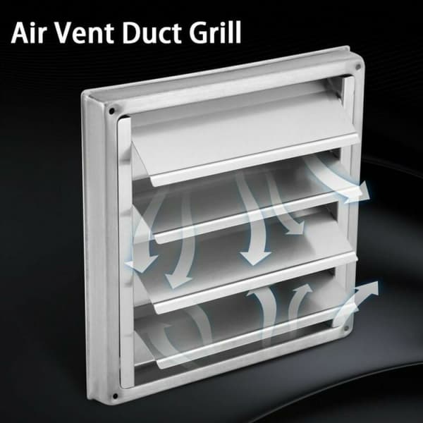 1 stk. ventilationsgitter - udendørs ventilationsgitter i stål