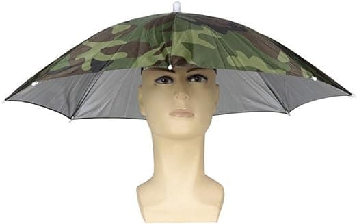 Elastisk pannband kamouflagemönster sol regn paraply hatt mössa