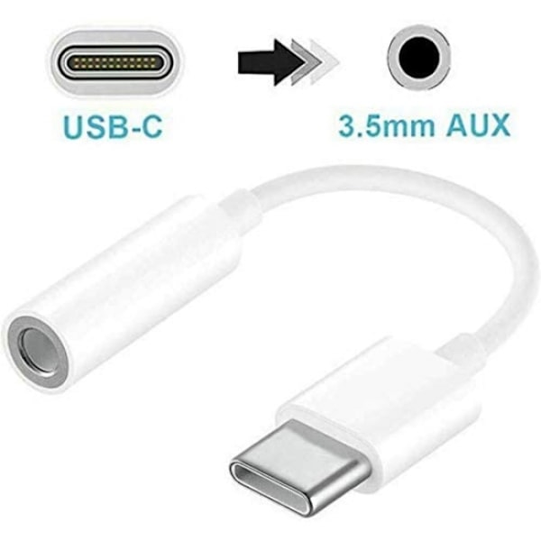 (2 stycken) USB-C till AUX 3,5 mm adapter för LeTV, Xiaomi, Huawei