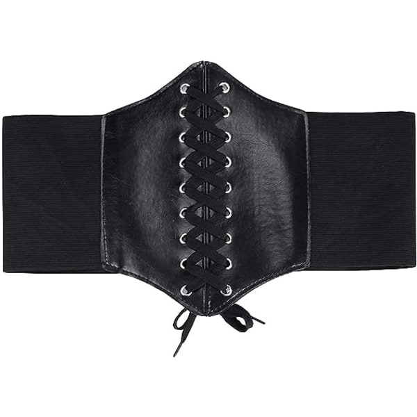 Snørekorset til kvinder Retro elastisk bindebånd i taljen Vintage bred