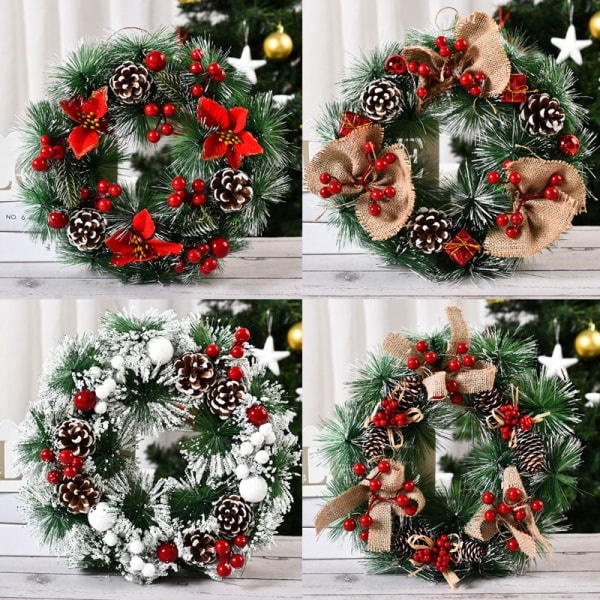 （3）Julekrans, julestjerne, adventskrans, dørkrans,