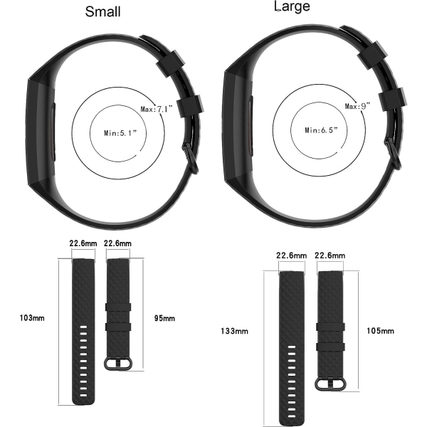 Fitbit Charge 4/Charge 3 Kvinners Silikon Justerbar Erstatning
