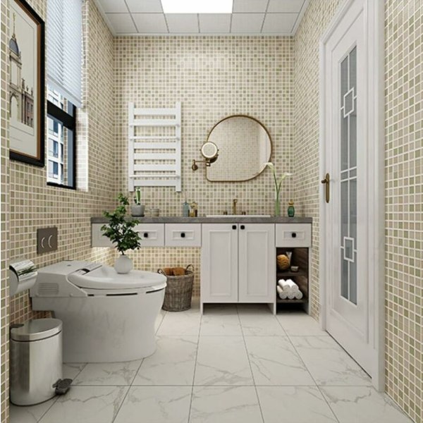 60x300cm mosaiikkiliimapaperi keittiön laattojen seinille kylpyhuoneen Fu