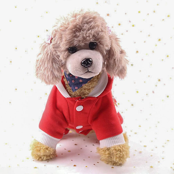 M Jul Hundekappe i Bomuld med Knapper -