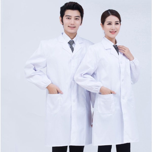 S-størrelse laboratorieskjorte, lægeskjorte, kvindelig lægeskjorte, kvinde
