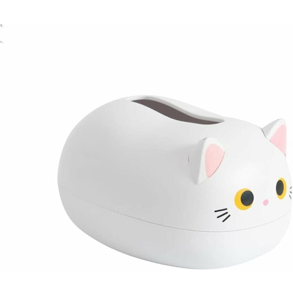 Kawaii katte-formet tørkepapirboks kjøkken serviett oppbevaringsboks toalettpapirbeholder