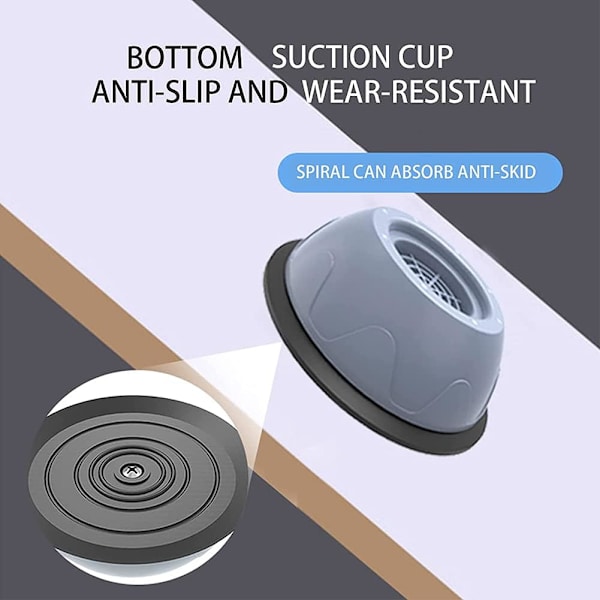 4 stk. Universal Anti-Vibrations Vaskemaskine Fødder