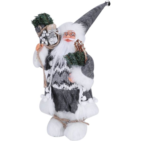 30cm Dockleksak Jul Stående Figur Tomte Nisse Docka Plysch Ha