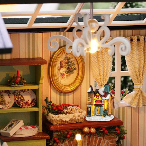 Julby med lampor, LED-juldekoration, juldekoration