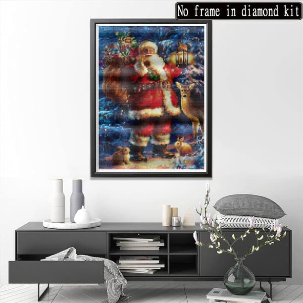 （22）2 stk DIY diamantmaleri julekit, 5D julebroderi