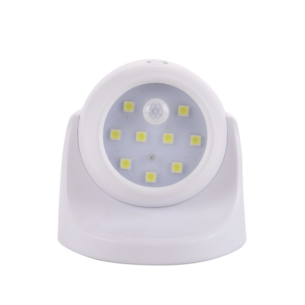 1 st vit utomhusvägglampa med rörelsesensor 1000 lumen LED O