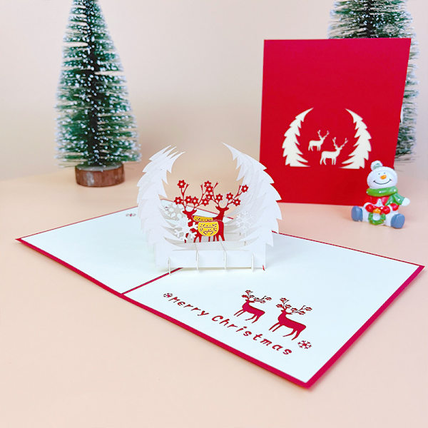 Lin Xuehua 13 * 15CM+Jouluaatto 15 * 20CM 2-osainen sarja, 3D Chri