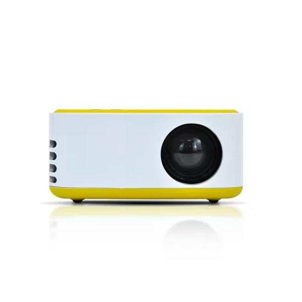 Gul, bärbar HD LCD-projektor Mini mobiltelefonsynkroniseringsskärm M