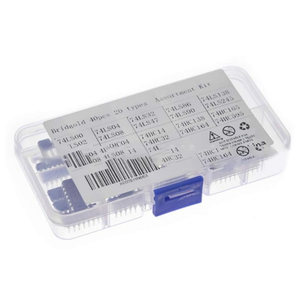 40 kpl (20 kpl 74hcxx+20 kpl 74lsxx) sarjan logiikka-IC-lajitelmasarja
