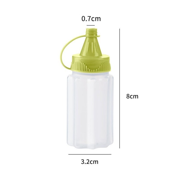 3-pack, grön kryddbox, hushåll transparent såsflaska