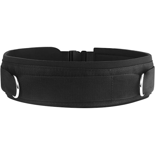 Neopren Polstret Gym Pulley Stropp med Livrem med Ringer for C