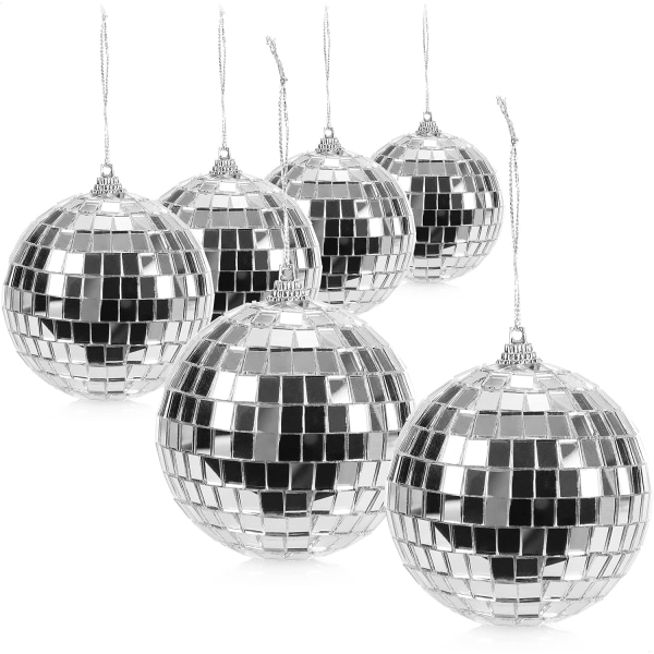 6X Discokula - Hängande spegelkula - Discokula för fest - Disc