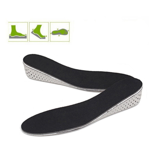 Skosulor / Bli Längre - Sulor - 2cm, Svart