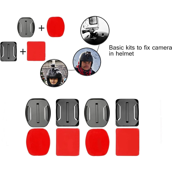 Tilbehørspakke 12 x fester og 12 x selvklebende fester for