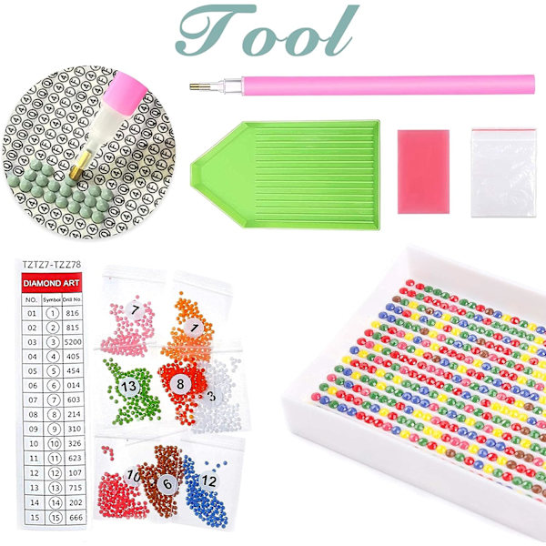 （11）DIY-timanttimaalausjoukko jouluun, 5D joulukirjonta D