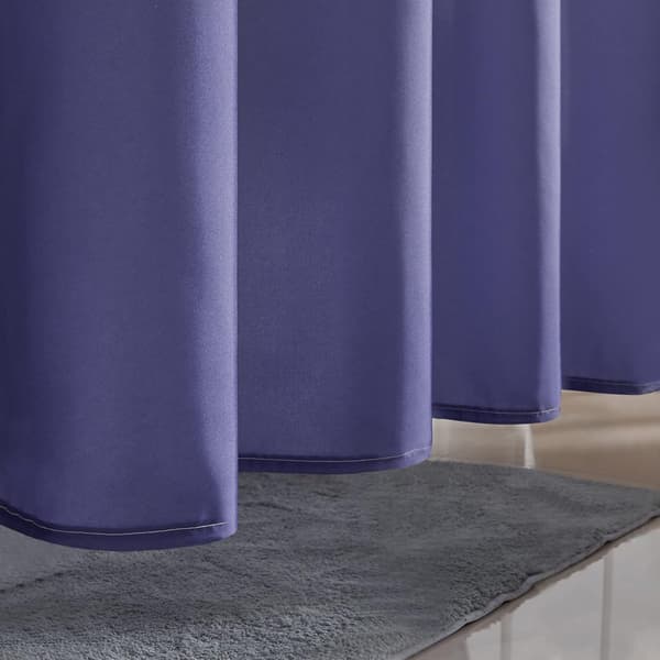 Lilla blå 120 * 200cm, dusjforheng anti mugg gradient stoff