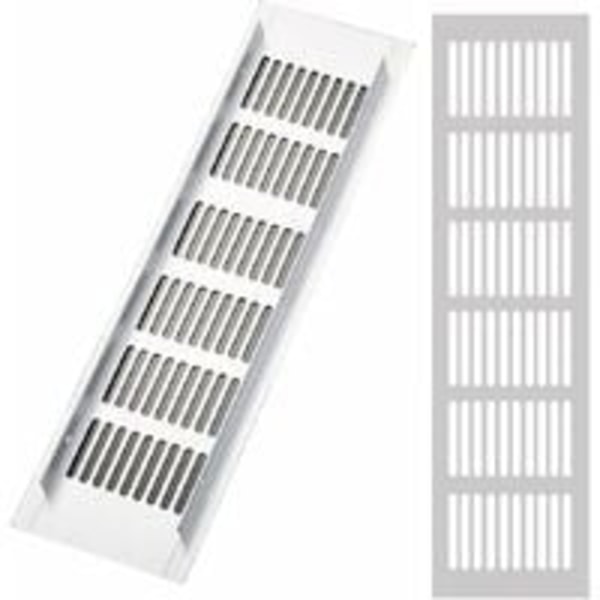 2 st rektangulära ventilationsgaller, aluminium ventilationsgaller,
