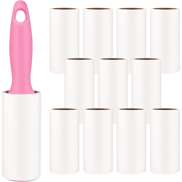 2 Pet Sticky Rollers Lint Remover Brush Pack 120 Diagonal Strips
