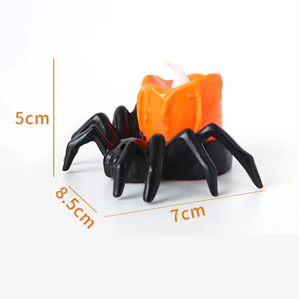 2 kpl Halloween-kurpitsalyhty Koti-koriste-tarvikkeet LED