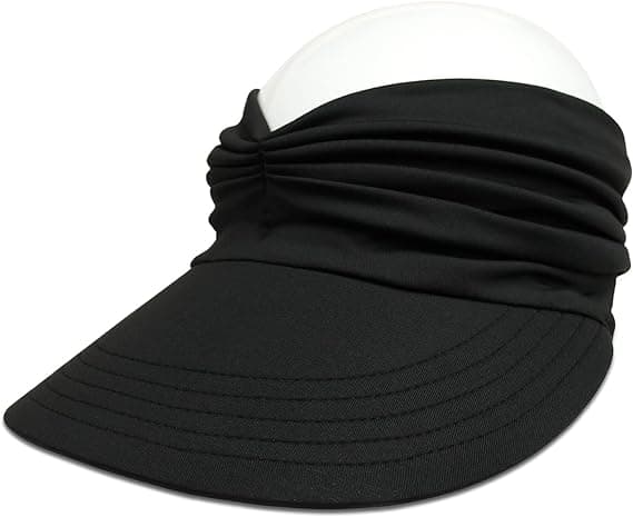 Visor Cap Dam Solhatt - Bred Brätte - UPF 50+ UV-skydd Vikbar