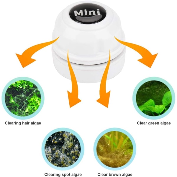 Aquarium Cleaner Fish Tank Glass Cleaner Mini Portable Holdbar Pl